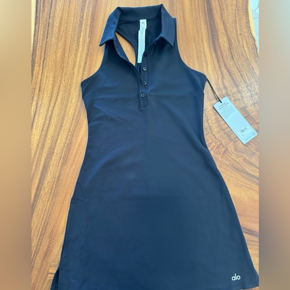 BLACK ALO TENNIS DRESS - CHARMED TENNIS DRESS (BRAND NEW) - Picture 6 of 8